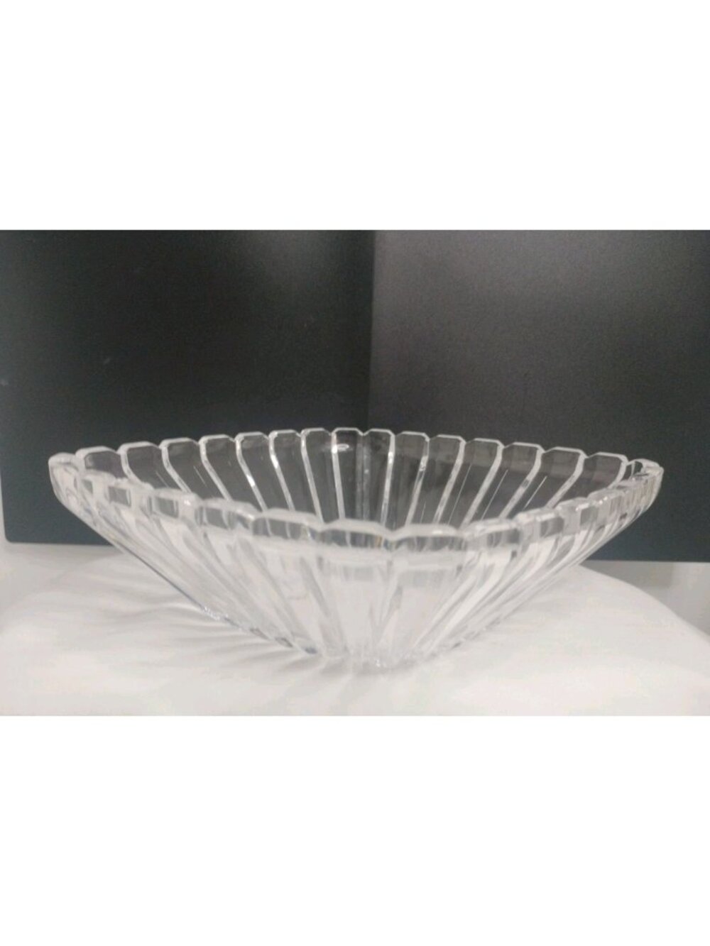 Mikasa High Pointe Ribbed Panels Diamond Shaped Bowl 11"X8"5x3"1/4 Excellent Co
